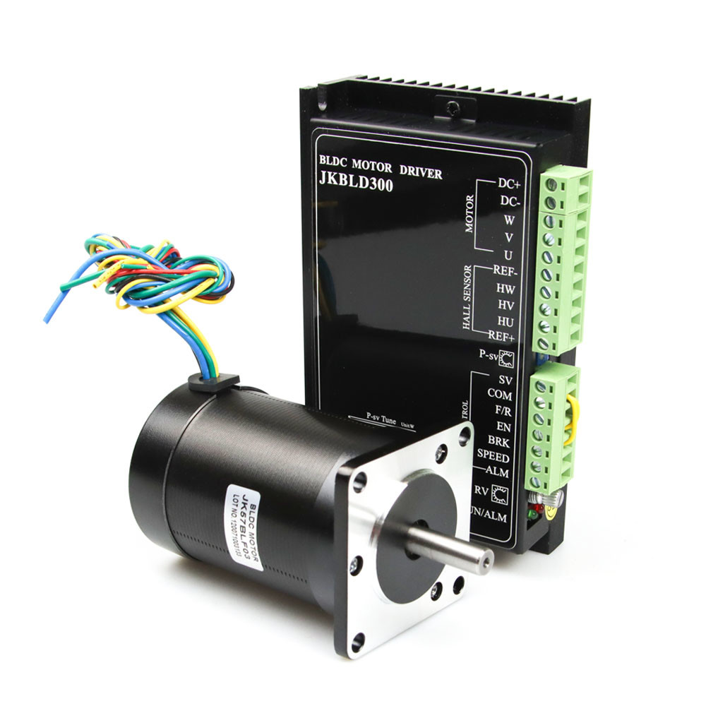 ISO9001 0.33Nm 138w 3 fase 57mm motor dc persegi dengan sensor hall