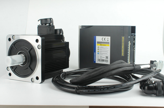 80MM 2.39N.M 750W 3 Phase Ac Servo Motor Dengan Driver Untuk Sistem CNC