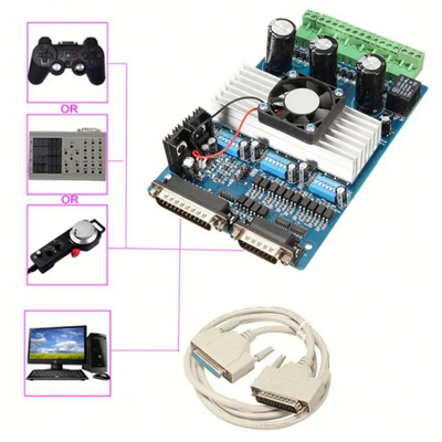 3 Axis Driver TB6600 dengan kabel paralel untuk motor stepper NEMA17