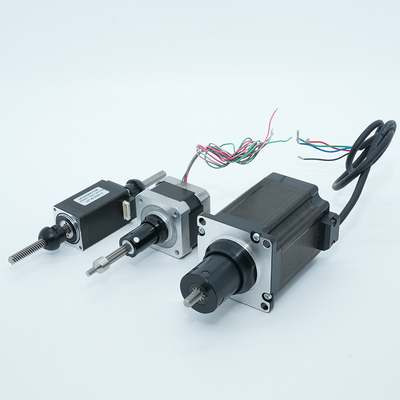 Jkongmotor NEMA 8/11/14/17/23/24/34 T5/T8/T10 Trapezoidal Thread Screw Linear Stepper Motor Dengan Motor Langkah Screw Lead