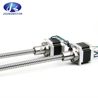 Jkongmotor NEMA 8/11/14/17/23/24/34 T5/T8/T10 Trapezoidal Thread Screw Linear Stepper Motor Dengan Motor Langkah Screw Lead