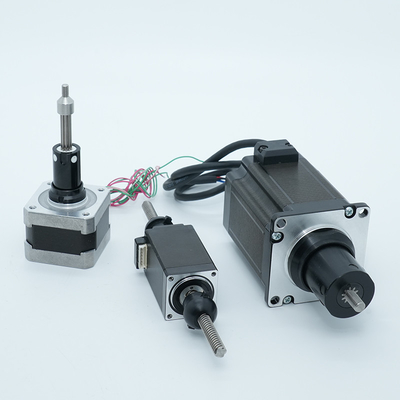 Jkongmotor 12V 24V NEMA 8 11 17 23 24 34 42 52 Mini Micro Ball Screw Linear Geared Closed Loop Stepper Motor dengan rem