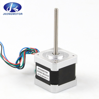 Jkongmotor 12V 24V NEMA 8 11 17 23 24 34 42 52 Mini Micro Ball Screw Linear Geared Closed Loop Stepper Motor dengan rem