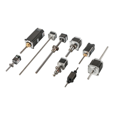 Jkongmotor 12V 24V NEMA 8 11 17 23 24 34 42 52 Mini Micro Ball Screw Linear Geared Closed Loop Stepper Motor dengan rem