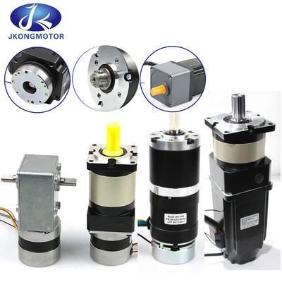 Jkongmotor 28mm-130mm/ Daya 10W-2000W/ CE RoHS / Disesuaikan / BLDC Brushless DC Motors Opsi dengan Gearbox Controller