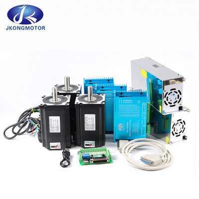 Jkongmotor Nema 11 17 23 24 34 Close Loop Hybrid Set Integrated Closed Loop Stepper Motor Dengan Encoder / Brake / Gearbox