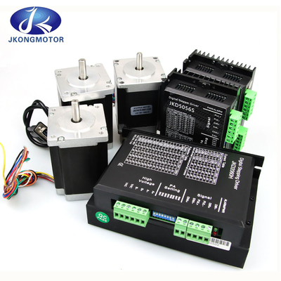 Jkongmotor Nema 11 17 23 24 34 Close Loop Hybrid Set Integrated Closed Loop Stepper Motor Dengan Encoder / Brake / Gearbox