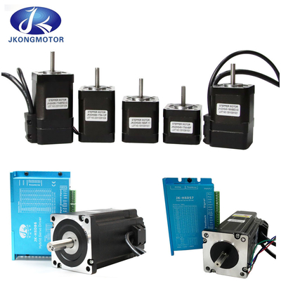 Jkongmotor Nema 11 17 23 24 34 Close Loop Hybrid Set Integrated Closed Loop Stepper Motor Dengan Encoder / Brake / Gearbox
