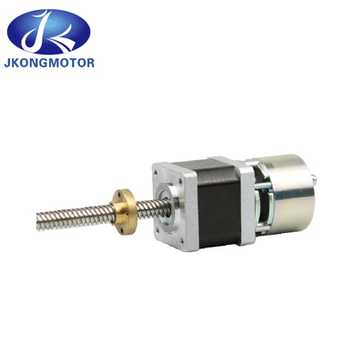 Jkongmotor Motor stepper linier Nema 11 17 23 34 Motor listrik linier dengan sekrup bola tahan lama