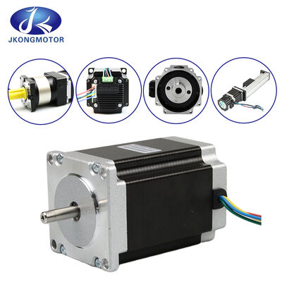 Jkongmotor OEM ODM Kustomisasi Hibrida Bipolar Unipolar Stepper Motor dengan Gearbox Encoder Rem Driver Terintegrasi