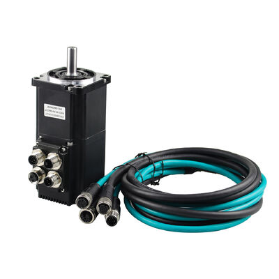 Jkongmotor Waterproof IP65 RS485 CANopen OEM ODM Servo Motor DC Terintegrasi Nema 17 23 24 34 Bldc Servo Motor tanpa sikat dengan driver terintegrasi
