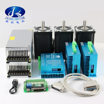 Nema34 12Nm Cnc Servo Kit Dengan Catu Daya 48V 300W