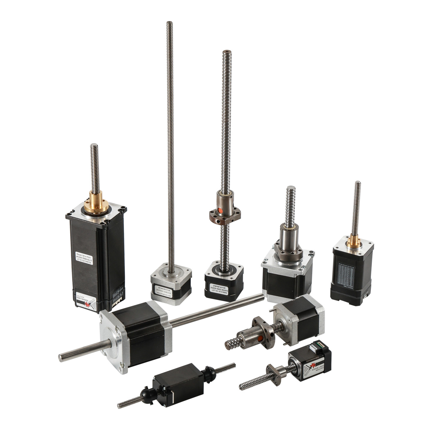 Jkongmotor NEMA 8/11/14/17/23/24/34 T5/T8/T10 Trapezoidal Thread Screw Linear Stepper Motor Dengan Motor Langkah Screw Lead