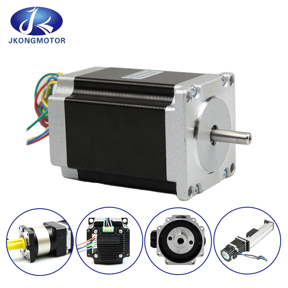 Jkongmotor torsi tinggi NEMA 17/23/34 Tipe 86bygh 450A/450b/450c Motor Stepper Loop Tutup untuk Mesin CNC Router