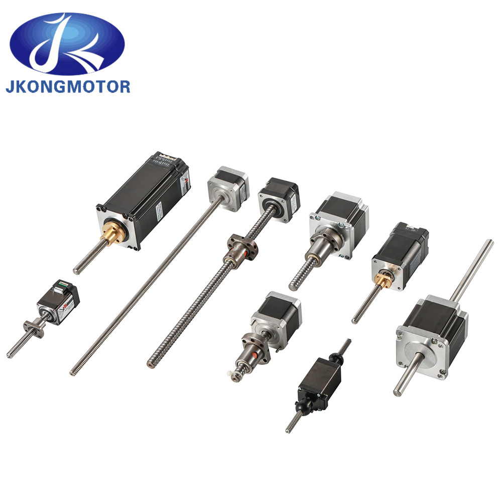 Jkongmotor Pabrik Cina Nema8 11 14 16 17 23 24 34 Motor Stepper Linear Dengan Sekrup Timah Untuk Printer 3D Motor Stepper Linear