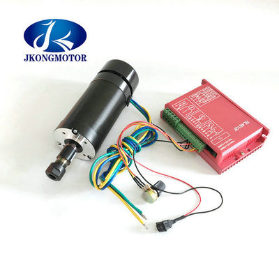 Brushless Dc Fan Motor Engraving Machine Suku Cadang Motor Spindle Berpendingin Udara Dengan Braket Pemasangan Pengontrol Kecepatan